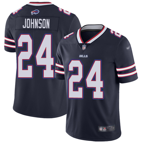 Men Buffalo Bills #24 Taron Johnson Limited Navy Blue Inverted Legend NFL Jersey->youth nfl jersey->Youth Jersey